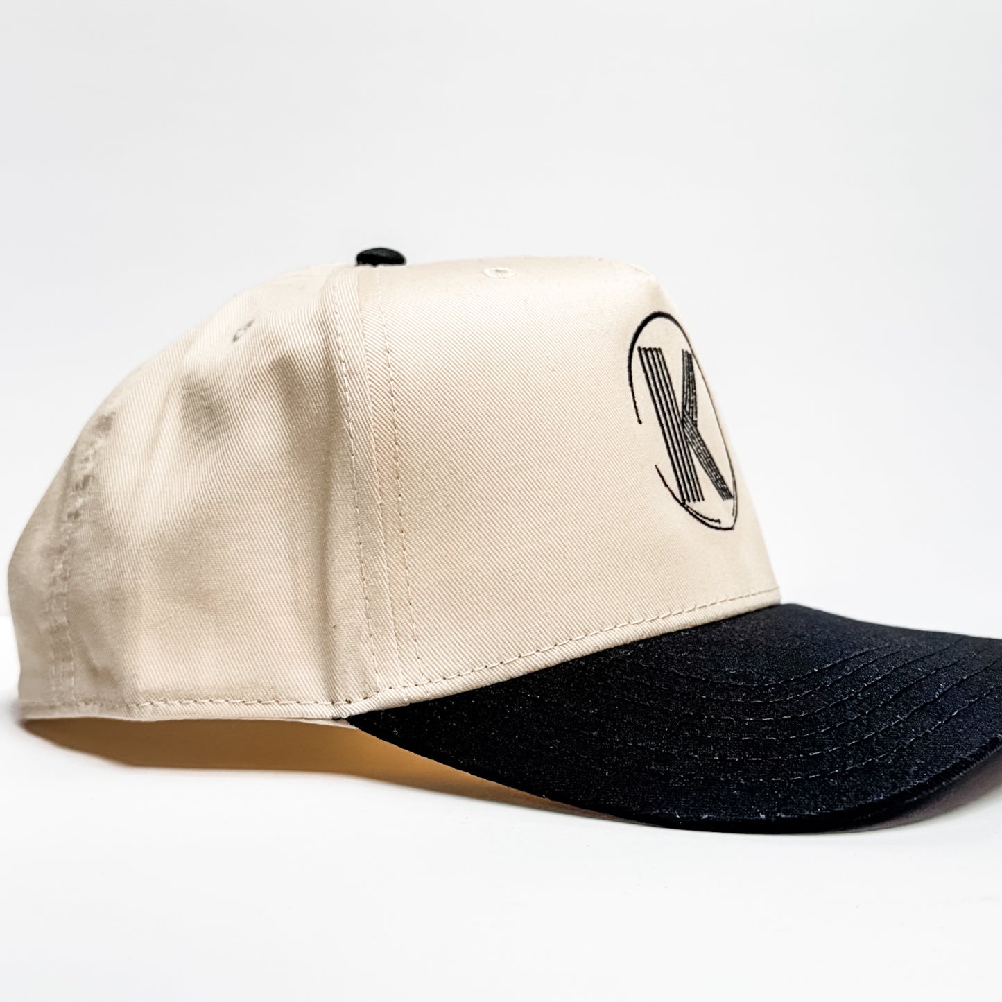 K Logo Round Two Tone Hat