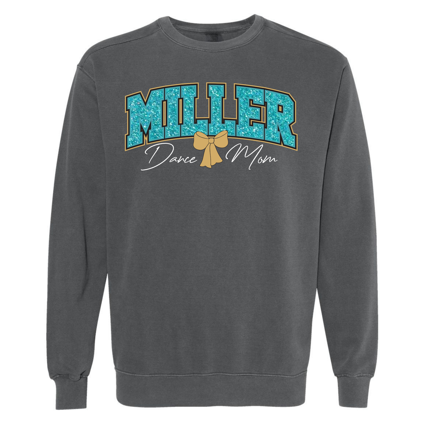 Miller Dance Mom Glitter Embroidery Crew