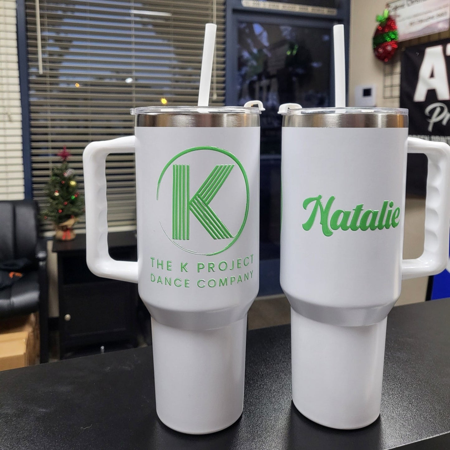 K Pro Logo 40oz Tumbler (UV Printed)