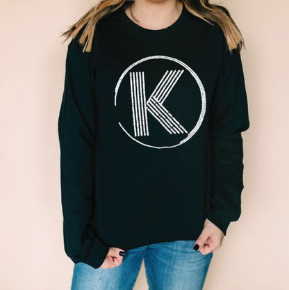 K Pro Logo Bling Crewneck