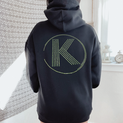 K Pro Logo Sage Bling Hoodie