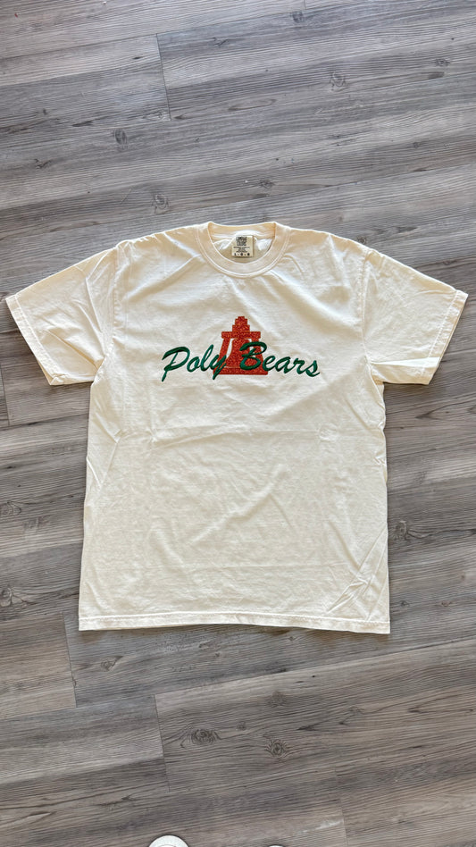 Poly Bears Glitter Embroidery Short Sleeve Tee