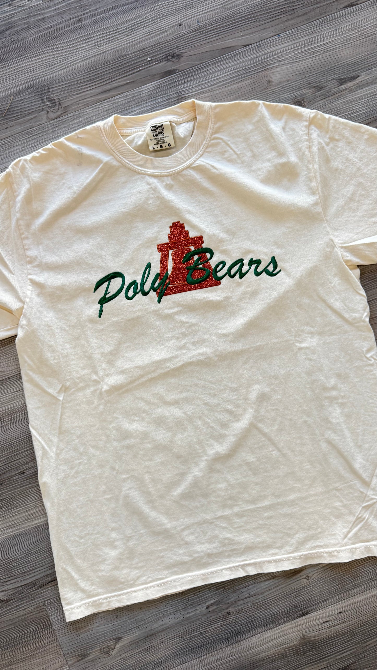 Poly Bears Glitter Embroidery Short Sleeve Tee