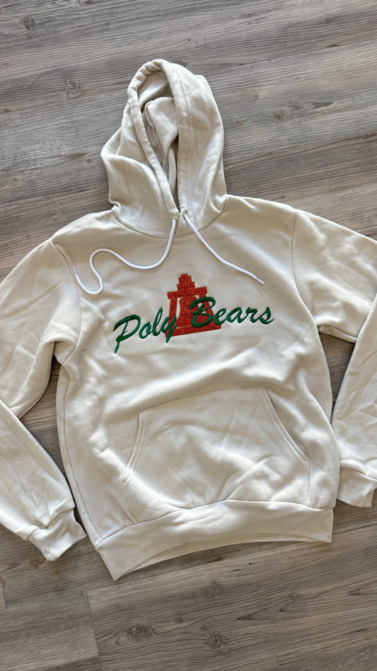 Poly Bears Glitter Embroidery Hoodie