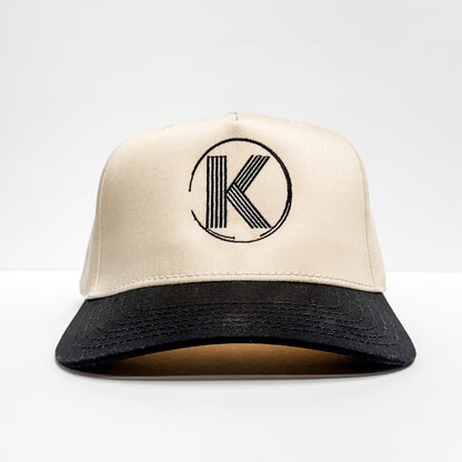K Logo Round Two Tone Hat