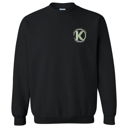 K Project Round Logo Two Tone Fleece Sweatshirt
