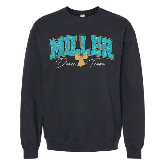 Miller Dance Team Glitter Embroidery Crew